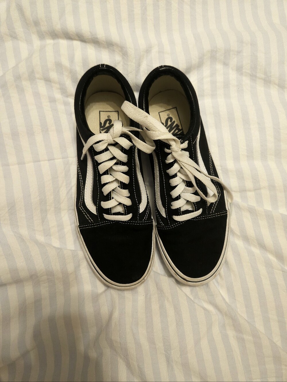 Vans Black And White Vans Unisex Mens 6/Womens 7.5 In Excelleny Condition